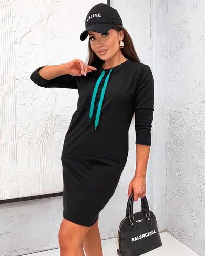 Royalfashion Naiste puuvillane mini kleit