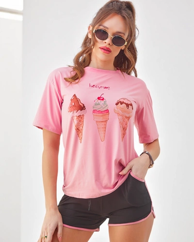 Royalfashion Naiste spordiseade pluusi ja lühikesed püksid Ice Cream