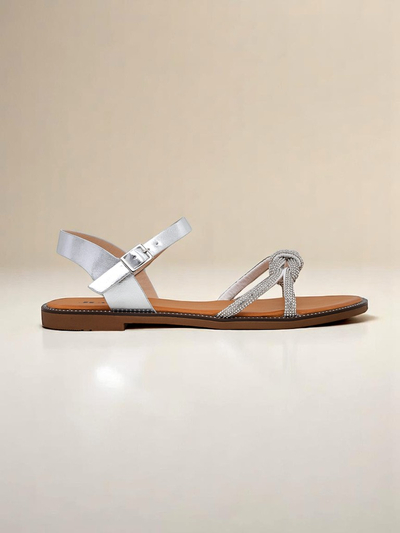 Royalfashion Женские сандалии с декоративными цирконами Bella Shine