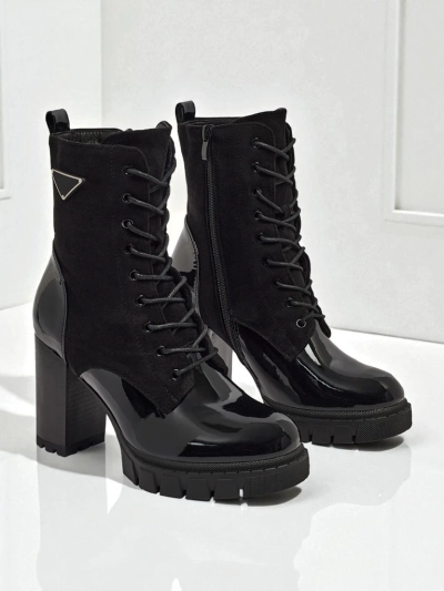 Naiste öko-seemisnahast poolsaapad jämeda kontsaga Event Bramble