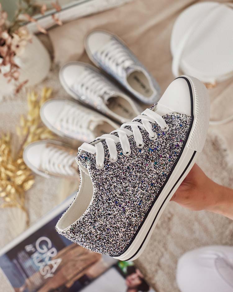 Royalfashion Women's sneakers on covered heel Finia