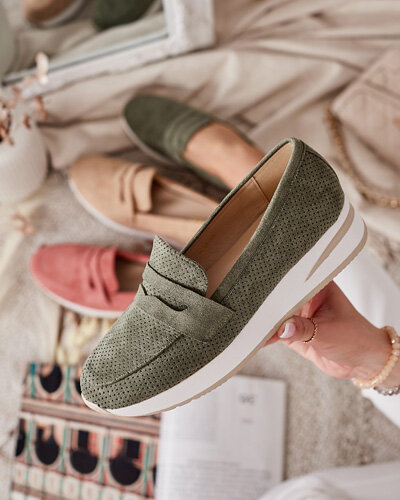 Royalfashion Женские мокасины на низком каблуке Sirn