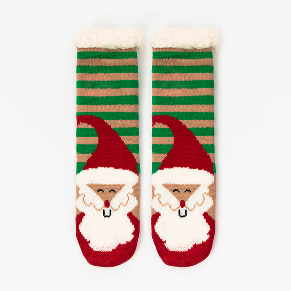 Women's socks with a Christmas pattern - Underwear