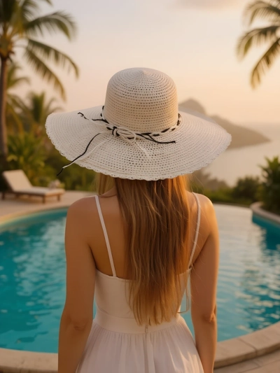 Royalfashion Women's straw hat Brisa