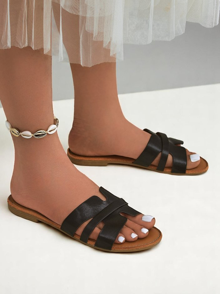 Royalfashion Women's flat sole slides Livia Soft