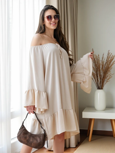 Платье Royalfashion в испанском стиле с рюшами оверсайз