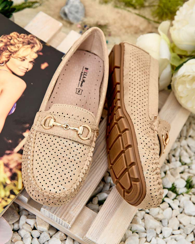 Royalfashion Женские ажурные мокасины Mill