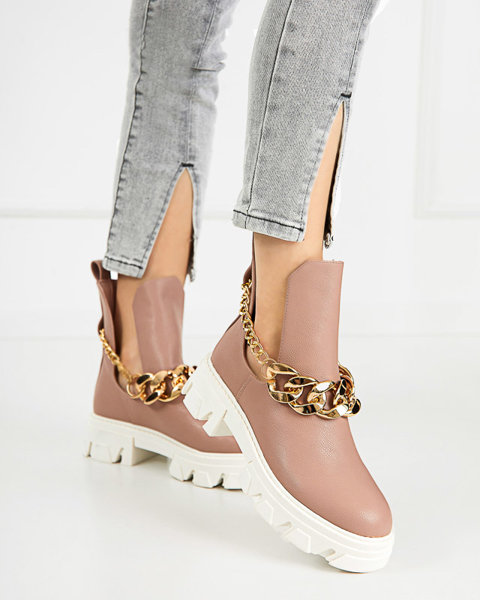 Roosad ketiga naiste saapad Tenkay - Jalatsid