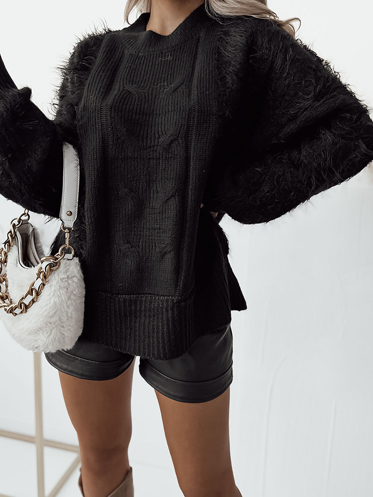 Royalfashion Black women's sweater bedspread