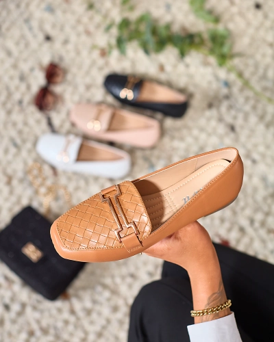 Royalfashion Camel женские мокасины Bulerol