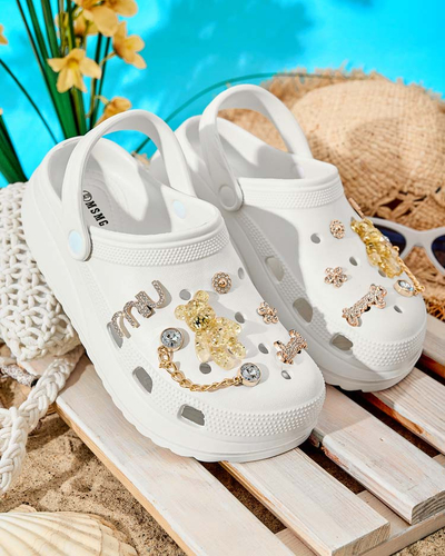 Royalfashion Naiste Fescas-ornamentidega kummist flip-flopid