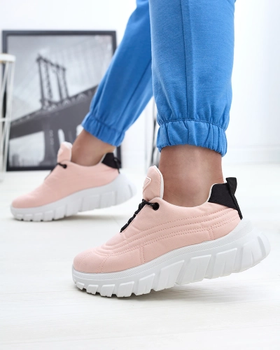 Heleroosad naiste riidest spordijalatsid Riotay- Jalatsid