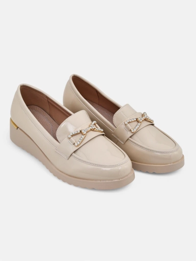 Royalfashion Women's moccasins on a low wedge Leffo