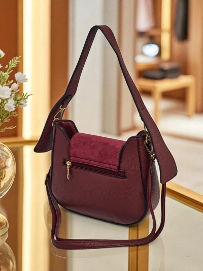 Small women's eco-leather handbag Golden Whisper