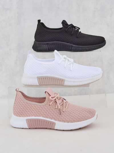 Valged naiste kangast spordijalatsid Vobbu- Jalatsid