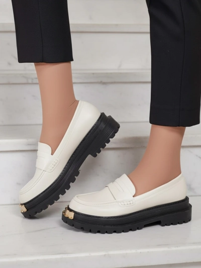 Naiste Loafersid Aurelia Beežid 5cm Platvormil - Stiilsed ja Mugavad