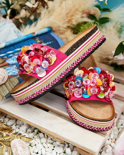 Royalfashion Naiste Loassa strassiga flip-flops