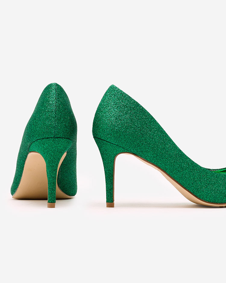 Royalfashion Naiste stilettpumbad glitteriga Matomliso