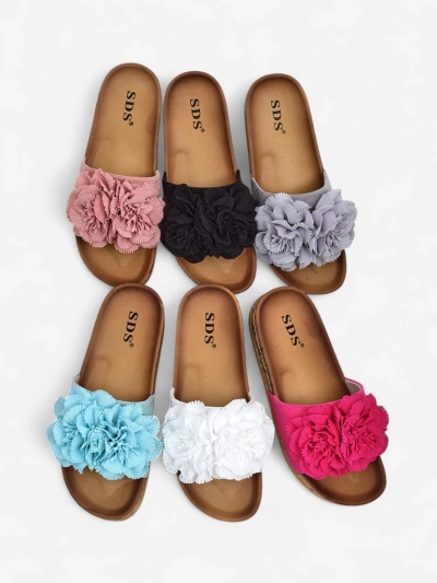 Royalfashion Naiste sandaalid lilledega Focce