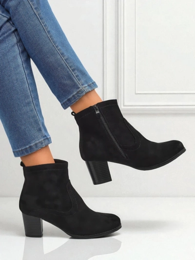 Naiste öko-seemisnahast kontsaga poolsaapad Crimson Echo