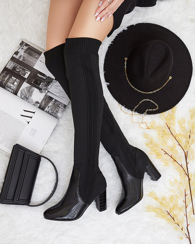 Royalfashion Women's slip-on over-the-knee boots Nolera