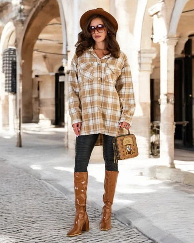 Royalfashion Women's Cotton Shirt Coat