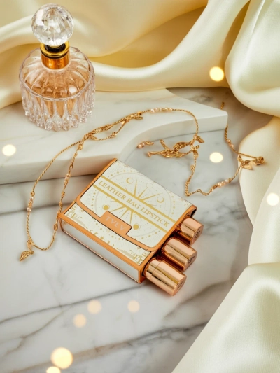 Aphrodite Aurora Luxe — Элегантный Кожаный Футляр с Трио Помад 2,5/10ml Amalfi