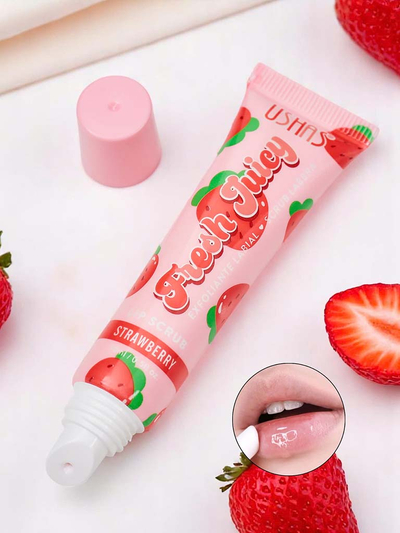 Strawberry lip scrub