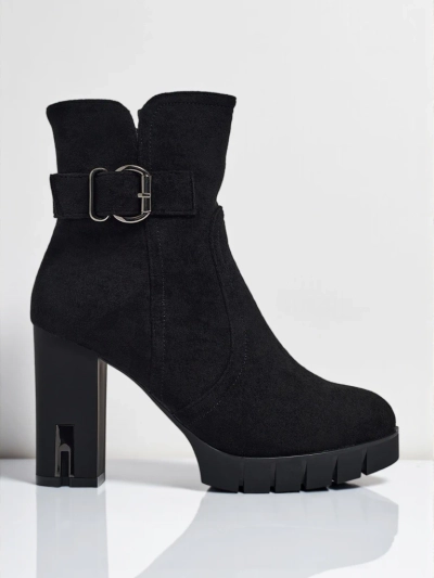 Women's Liravie Faux Suede Heeled Ankle Boots