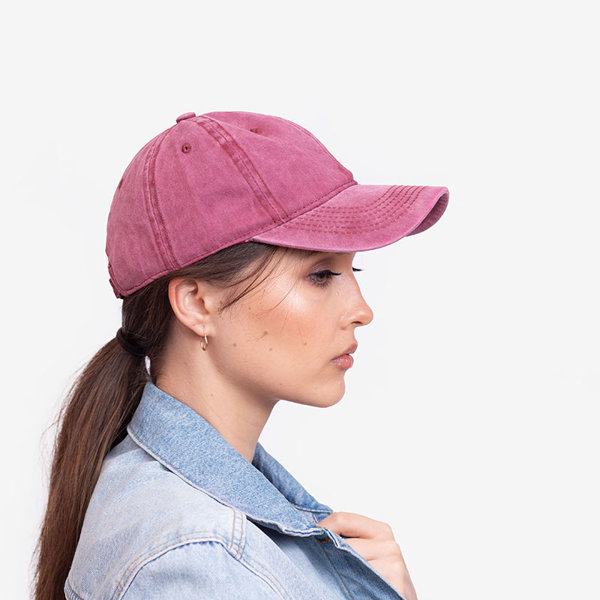 Ladies 'maroon denim cap - Accessories