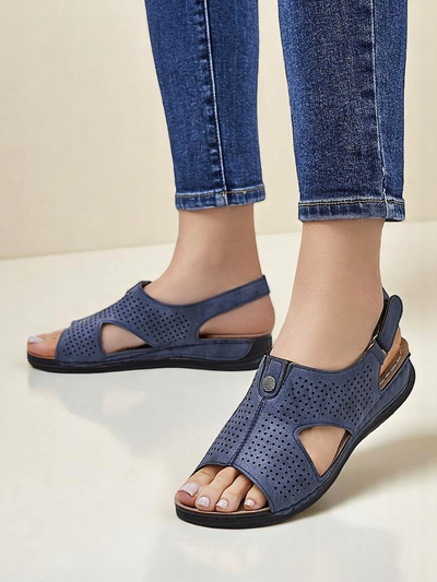 Royalfashion women’s cut-out sandals Leminni