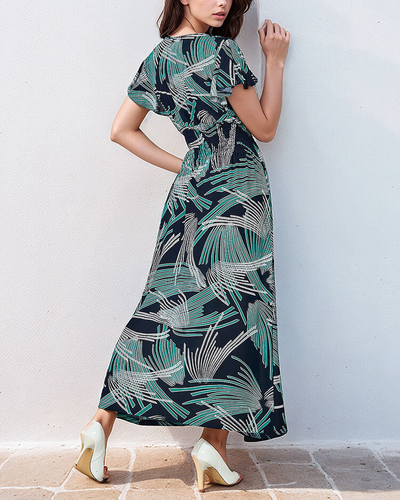 Royalfashion Узорчатое женское платье-миди