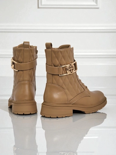 Quilted women's ankle boots made of ecological leather Sable Rose