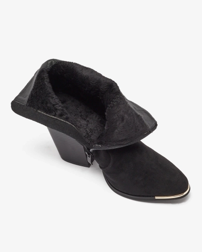 Royalfashion Black women's insulated Diva Charms boots