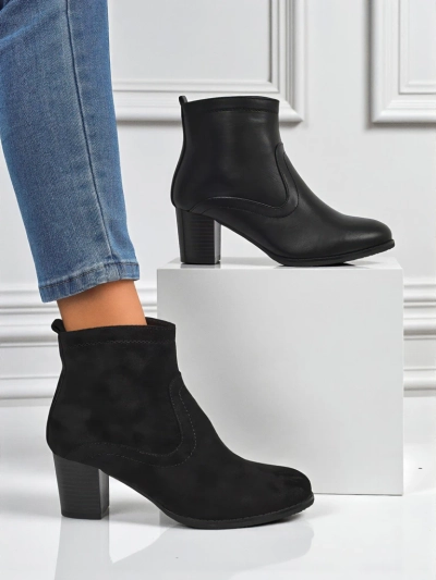 Naiste öko-seemisnahast kontsaga poolsaapad Crimson Echo