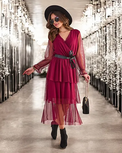 Royalfashion Wifavolan vacav's long fafek with rarrafels