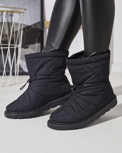 Черные женские утепленные сапоги a'la snow boots Kaliolen - Обувь