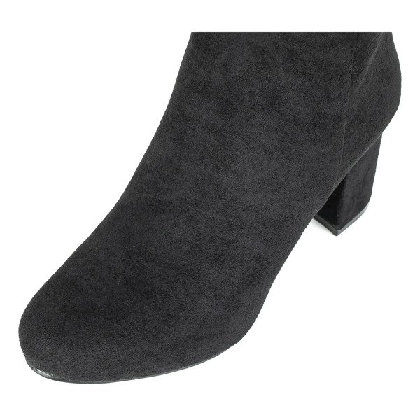 Black ankle boots on a higher post Soleah - Footwear