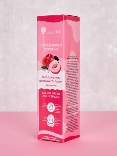 Luxelux Cleansing Moisturizing Face Foam Peach 150 ml