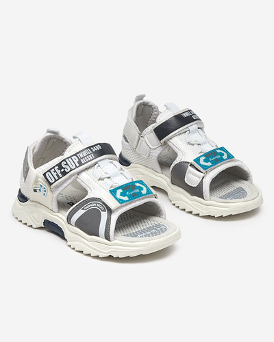 Wukapi white velcro children's sandals - Footwear
