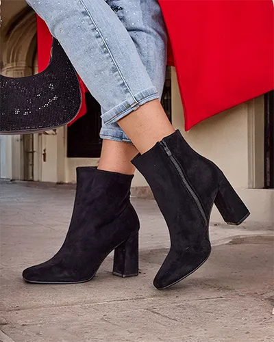 Royalfashion Eco-suede kvinder ankelstøvler på en stolpe Emoro