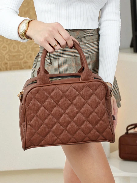 Small women's eco-leather bag Laretta