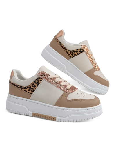 Royalfashion Women's sneakers with glitter Qisofi