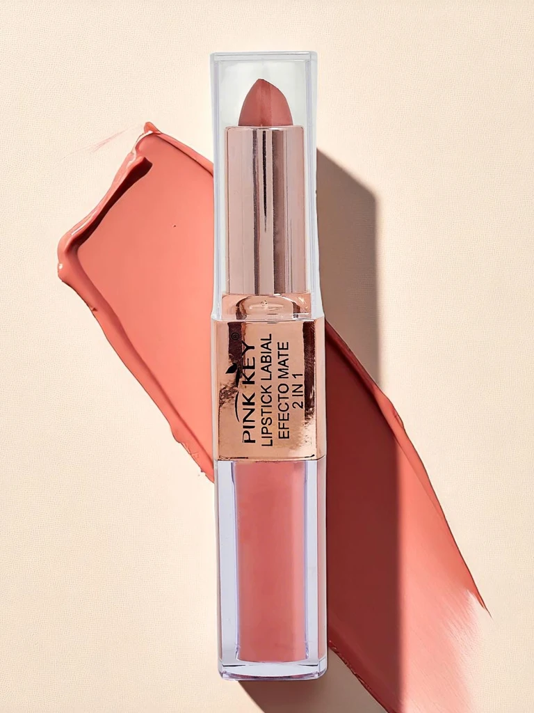 Matte lipstick in stick and liquid form 2-in-1 Strawberry Mousse