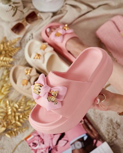 Royalfashion Naiste kummist flip-flopid dekoratiivse vibuga Nilm