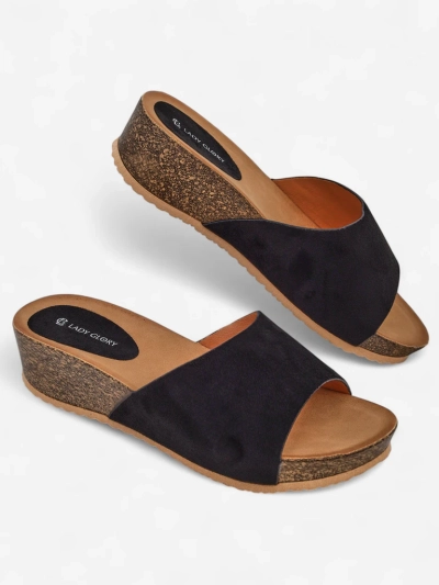 Royalfashion Women's low wedge sandals Maderas