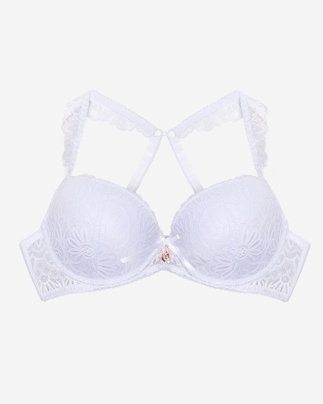 Women's white lace bra - Underwear