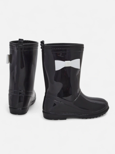 Royalfashion Lacquered children's rain boots with a bow Bostone