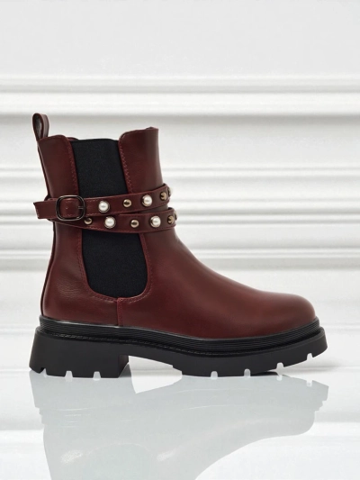 Women's High Eco-Leather Ankle Boots Pearl Mist