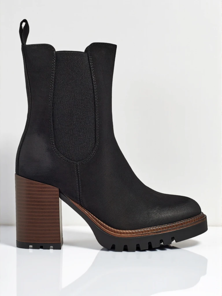 Women's Soreya Faux Suede Block Heel Ankle Boots